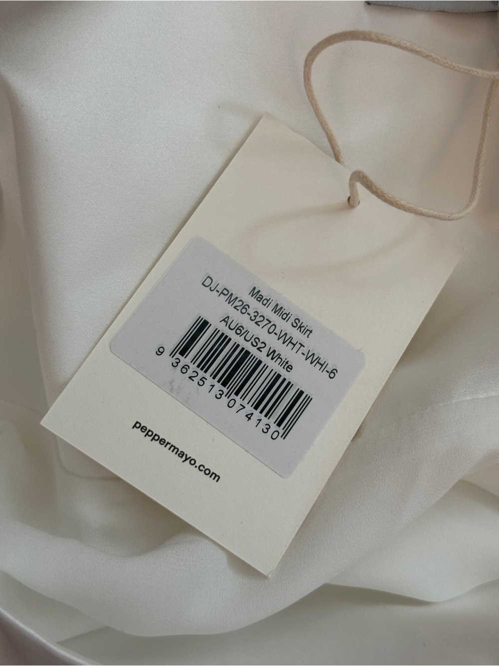 NWT Peppermayo White Asymmetrical Layered Handkerchief Midi Skirt XS - Picture 6 of 7